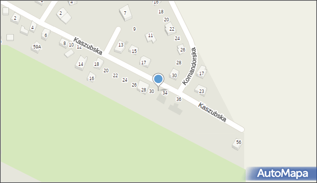 Puck, Kaszubska, 32, mapa Puck