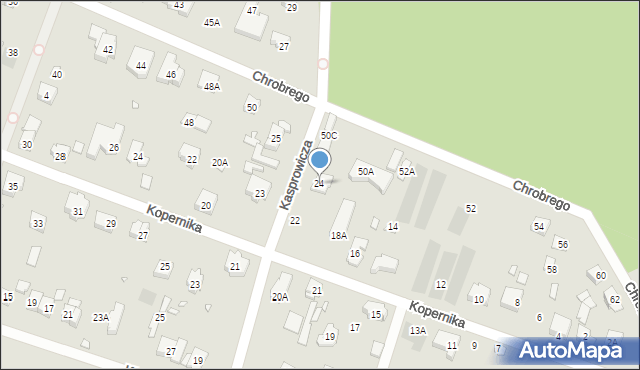 Puszczykowo, Kasprowicza Jana, 24, mapa Puszczykowo