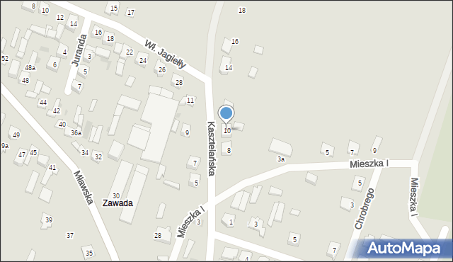 Raciąż, Kasztelańska, 10, mapa Raciąż