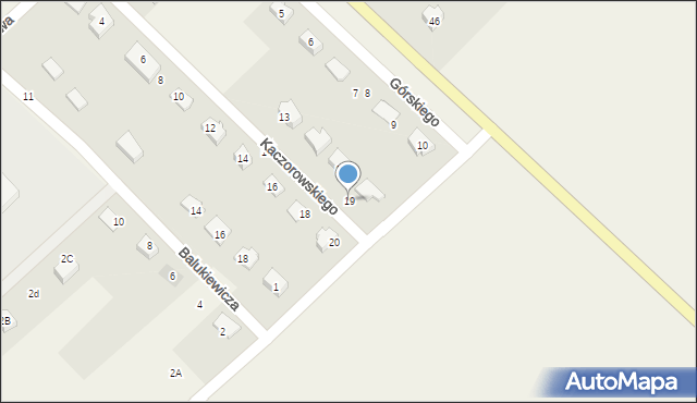 Raczki, Kaczorowskiego Kazimierza, ks., 19, mapa Raczki