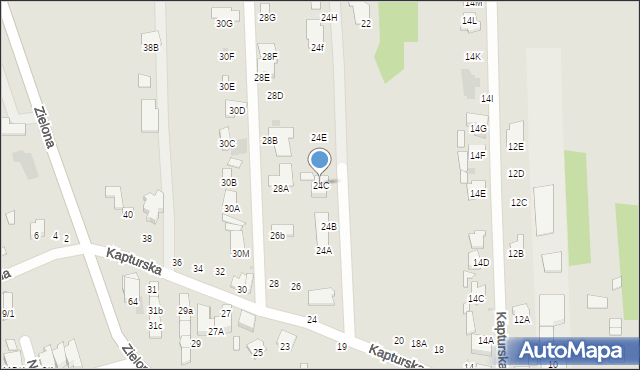 Radom, Kapturska, 24C, mapa Radomia