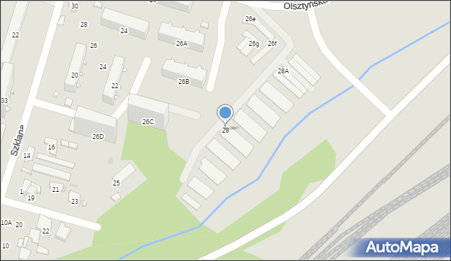 Radom, Katowicka, 28, mapa Radomia