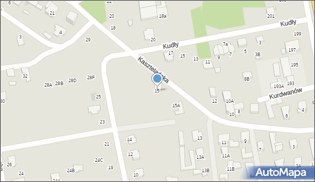 Radom, Kasztelańska, 15, mapa Radomia