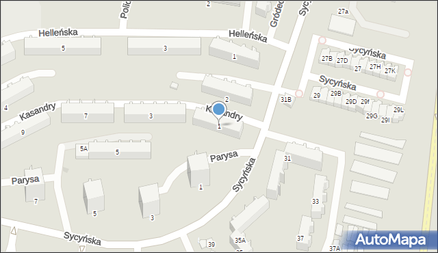 Radom, Kasandry, 1, mapa Radomia