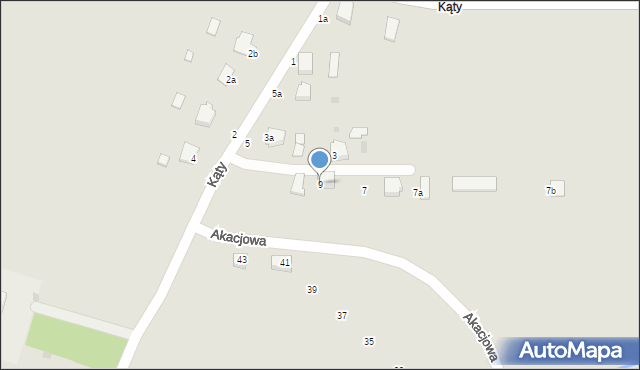 Radomyśl Wielki, Kąty, 9, mapa Radomyśl Wielki