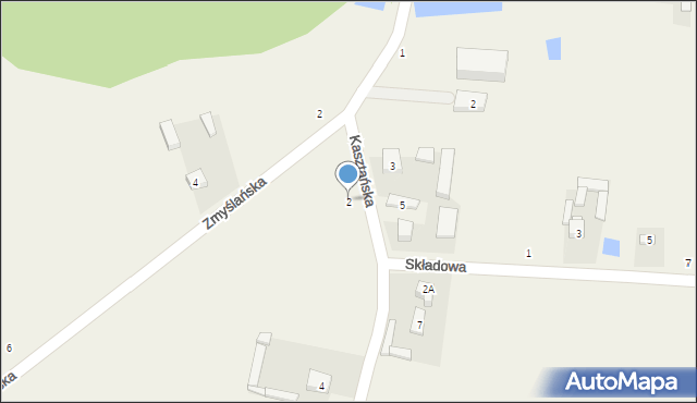 Radoszewice, Kasztańska, 2, mapa Radoszewice