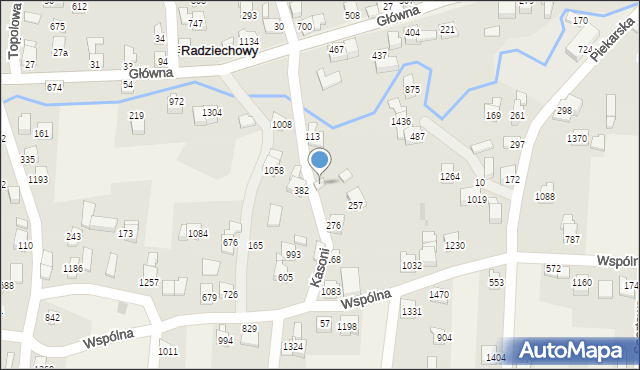 Radziechowy, Kasoni, 725, mapa Radziechowy