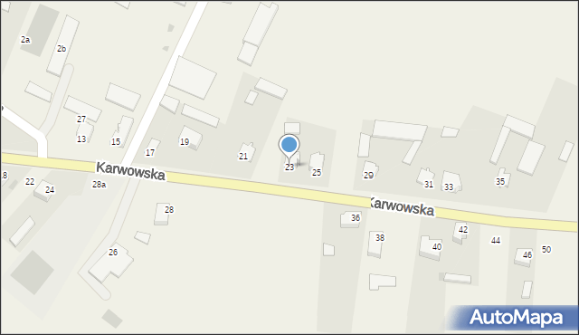 Radziłów, Karwowska, 23, mapa Radziłów