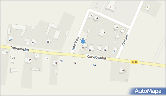 Radziłów, Karwowska, 37, mapa Radziłów