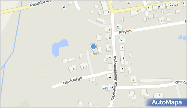 Radzyń Chełmiński, Kazimierza Jagiellończyka, 8B, mapa Radzyń Chełmiński