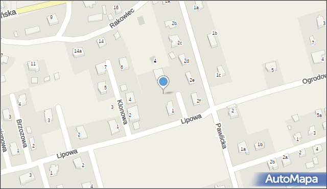 Rakowiec, Kasztanowa, 2, mapa Rakowiec