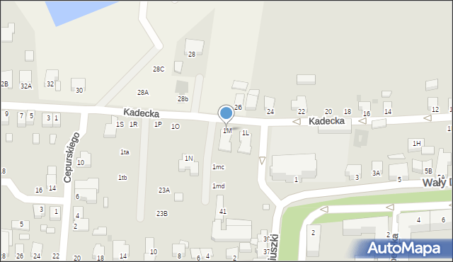 Rawicz, Kadecka, 1M, mapa Rawicz