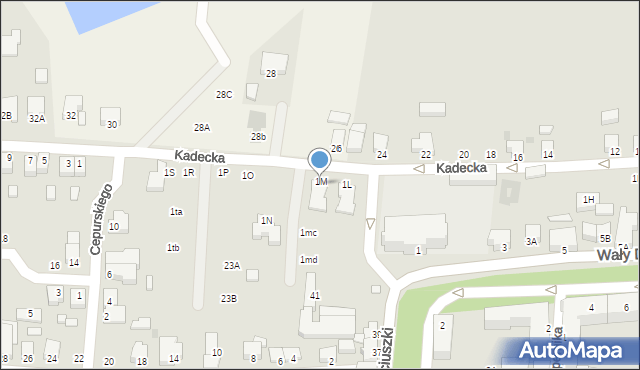 Rawicz, Kadecka, 1mb, mapa Rawicz