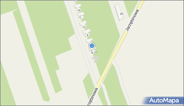 Rększowice, Kasztanowa, 4, mapa Rększowice