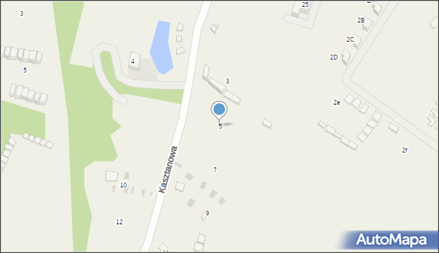 Rewal, Kasztanowa, 5, mapa Rewal