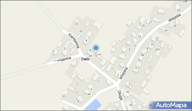 Rodaki, Kamienna, 4, mapa Rodaki