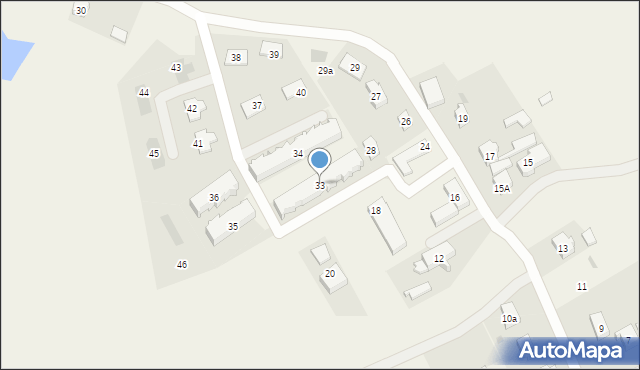 Rokitki, Kasztanowa, 33, mapa Rokitki