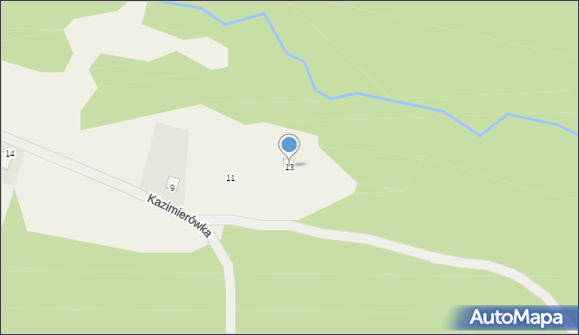 Rokitno Szlacheckie, Kazimierówka, 13, mapa Rokitno Szlacheckie