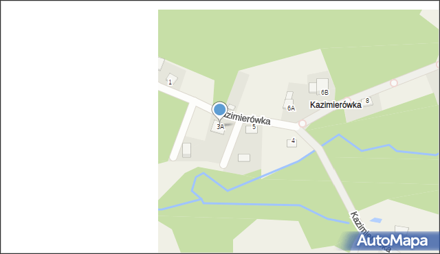 Rokitno Szlacheckie, Kazimierówka, 3A, mapa Rokitno Szlacheckie