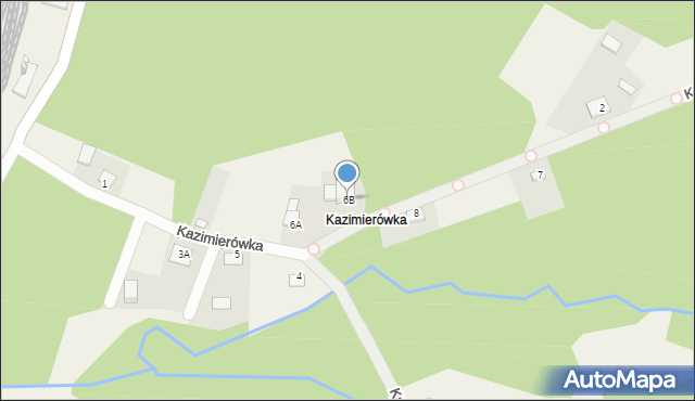 Rokitno Szlacheckie, Kazimierówka, 6B, mapa Rokitno Szlacheckie
