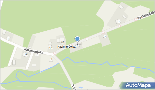 Rokitno Szlacheckie, Kazimierówka, 8, mapa Rokitno Szlacheckie