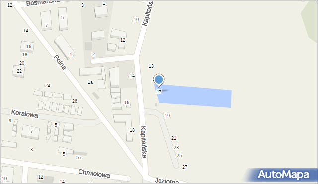 Rowy, Kapitańska, 17, mapa Rowy