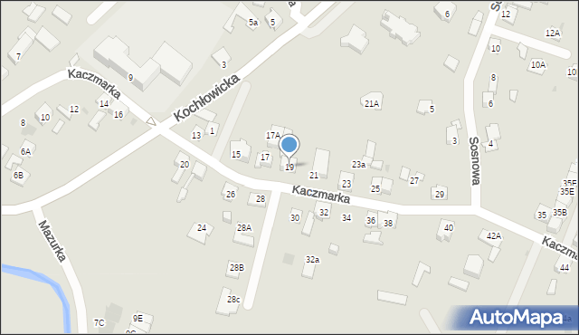 Ruda Śląska, Kaczmarka Ignacego, 19, mapa Rudy Śląskiej