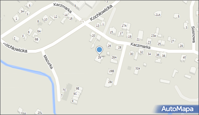 Ruda Śląska, Kaczmarka Ignacego, 24, mapa Rudy Śląskiej