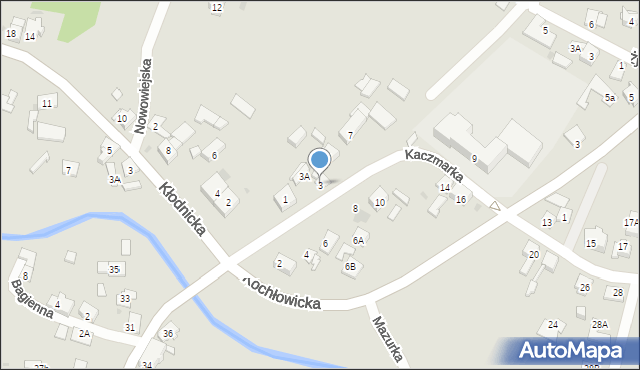Ruda Śląska, Kaczmarka Ignacego, 3, mapa Rudy Śląskiej
