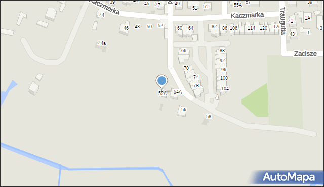Ruda Śląska, Kaczmarka Ignacego, 52A, mapa Rudy Śląskiej