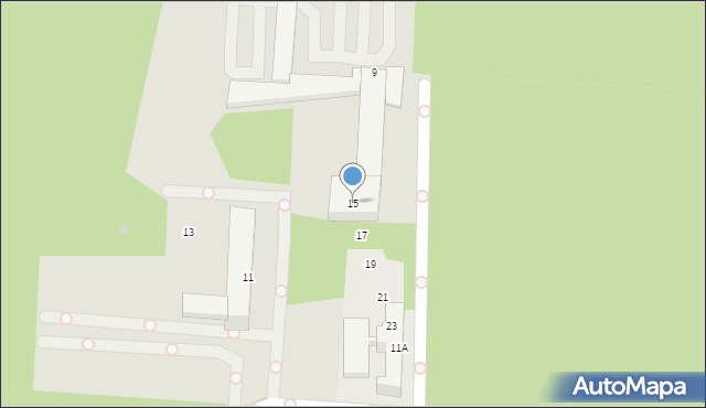 Ruda Śląska, Kalinowa, 15, mapa Rudy Śląskiej