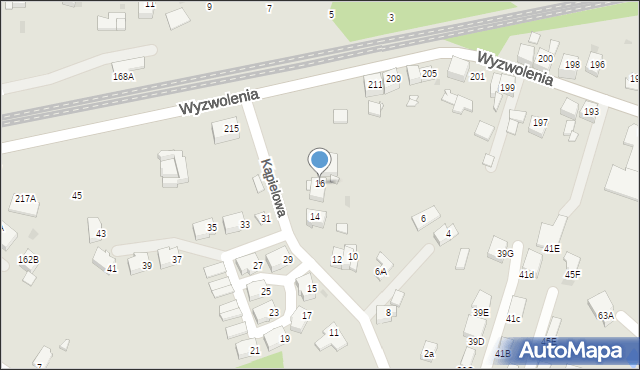 Ruda Śląska, Kąpielowa, 16, mapa Rudy Śląskiej