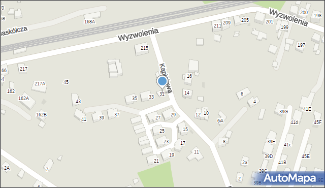 Ruda Śląska, Kąpielowa, 31, mapa Rudy Śląskiej