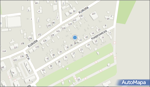 Ruda Śląska, Kasprowicza Jana, 26, mapa Rudy Śląskiej