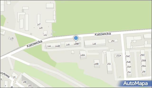 Ruda Śląska, Katowicka, 146B, mapa Rudy Śląskiej