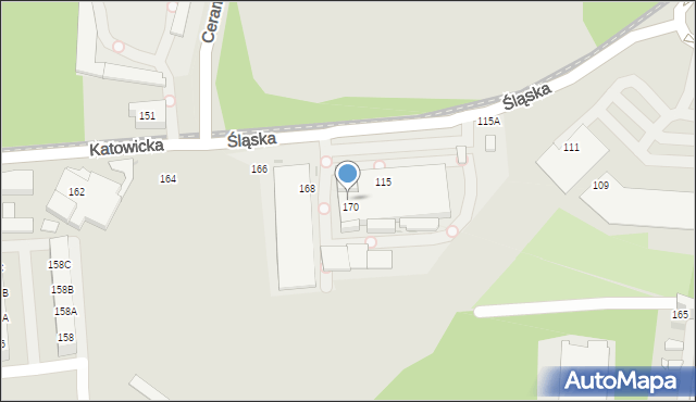 Ruda Śląska, Katowicka, 175, mapa Rudy Śląskiej