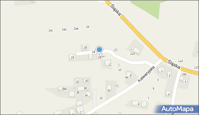 Rudawa, Kalwaryjska, 14, mapa Rudawa