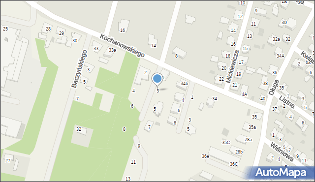 Rudunki, Karpińskiego Franciszka, 3, mapa Rudunki