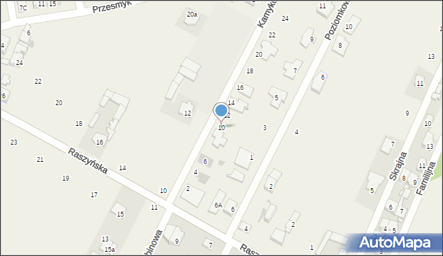 Rybie, Kamykowa, 10, mapa Rybie