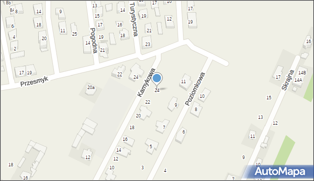 Rybie, Kamykowa, 24, mapa Rybie