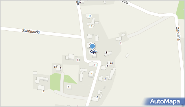 Ryczówek, Kątowa, 10, mapa Ryczówek