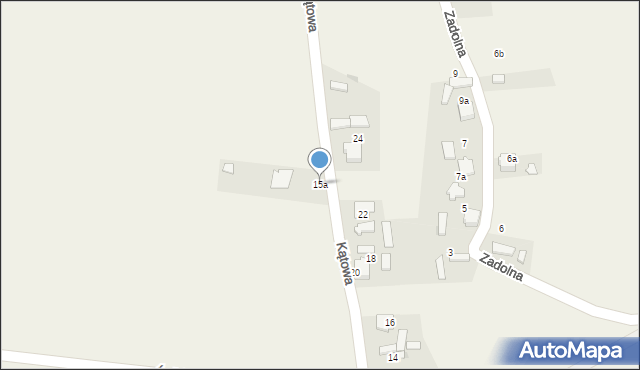 Ryczówek, Kątowa, 15a, mapa Ryczówek