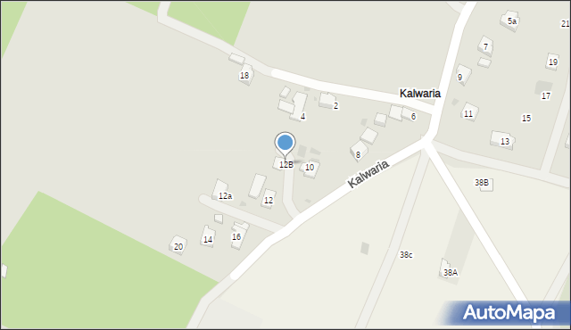 Rymanów, Kalwaria, 12B, mapa Rymanów