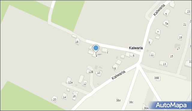 Rymanów, Kalwaria, 4, mapa Rymanów
