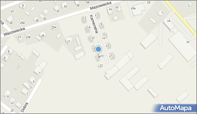 Rzekuń, Kameralna, 18, mapa Rzekuń