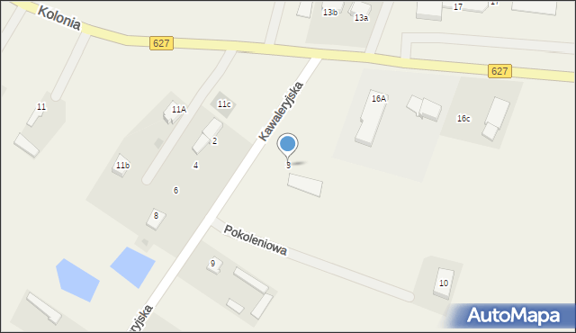 Rzekuń, Kawaleryjska, 3, mapa Rzekuń