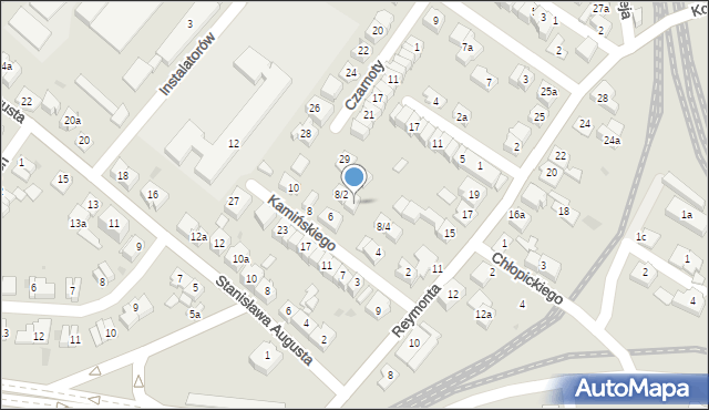 Rzeszów, Kamińskiego Aleksandra, dh., 8/3, mapa Rzeszów