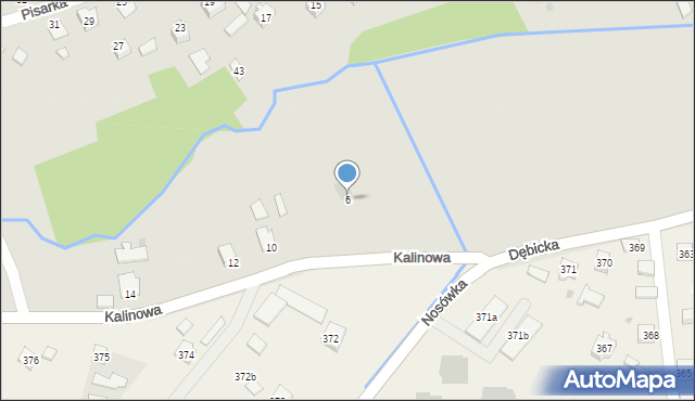Rzeszów, Kalinowa, 6, mapa Rzeszów