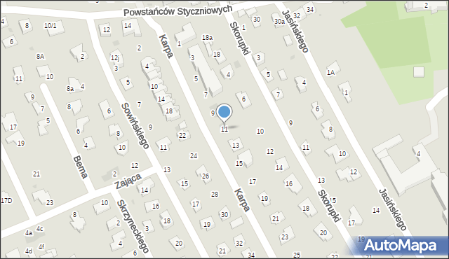 Rzeszów, Karpa Karola, 11, mapa Rzeszów