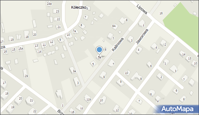 Sadlinki, Kalinowa, 5a, mapa Sadlinki
